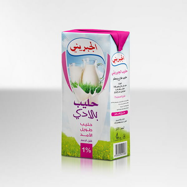 الجبريني حليب بلادي 1% 1 لتر