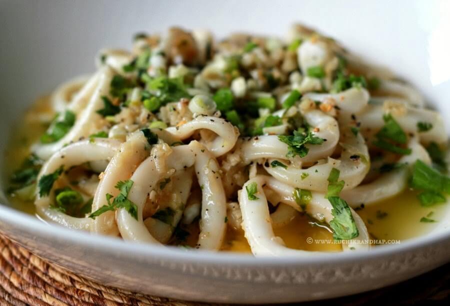 Calamari with Butter & Garlic