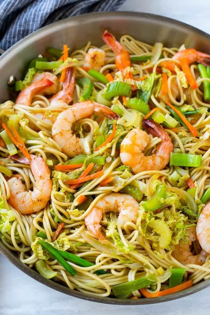 Chow Mein with Shrimps