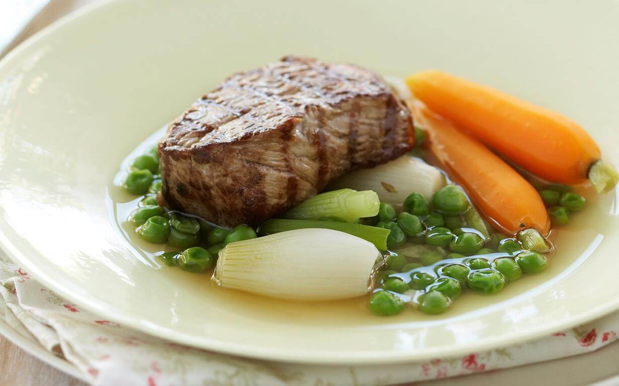Veal With Spring Onions
