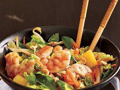Shrimps with Bean Sprouts