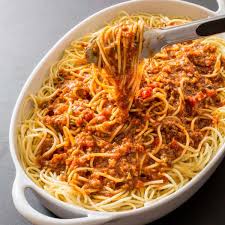 Spaghetti with beef