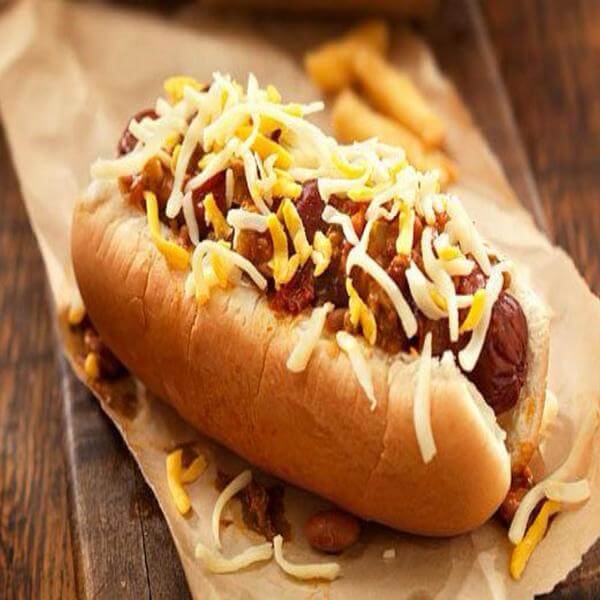  Hot Dog with yellow cheese
