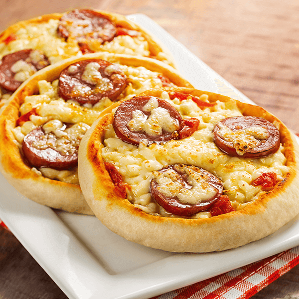 Baby Pizza with Hot Dog