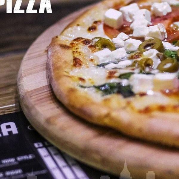 Greek Pizza (Spinach Feta)