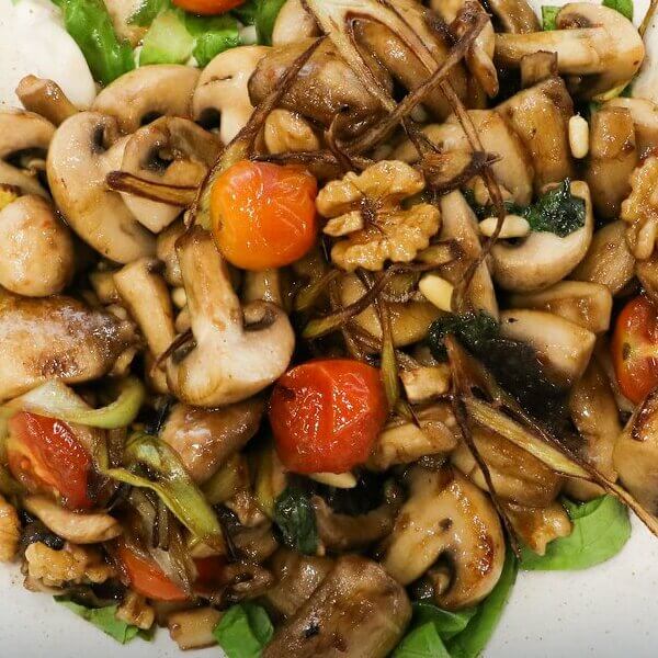 mushroom with nuts 