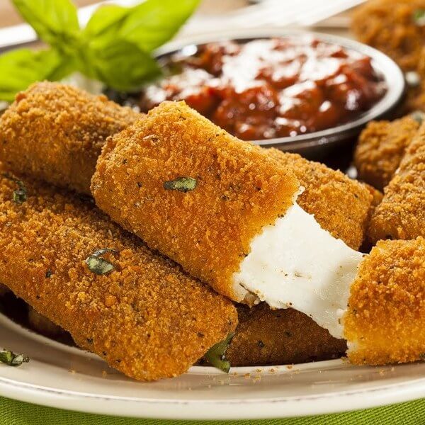 Fried salty cheese
