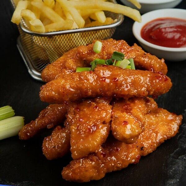Chicken fingers with fries