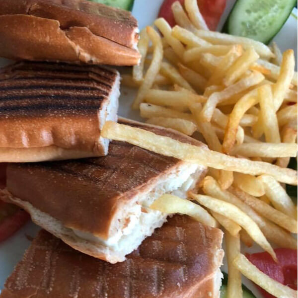 white cheese sandwich 
