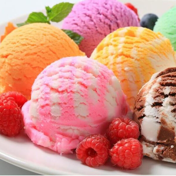 mixed ice cream 