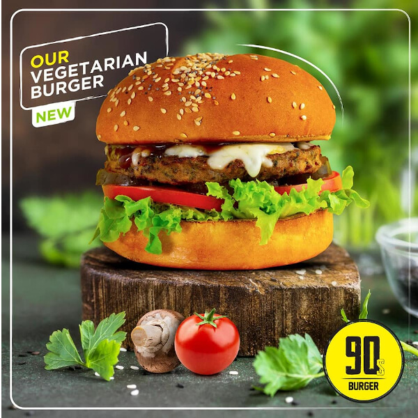 Classic vegan burger