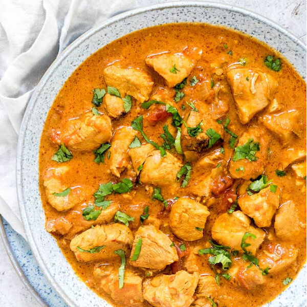 Chicken with curry