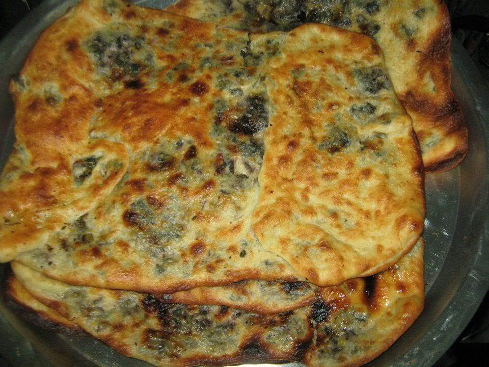 Green thyme with cheese