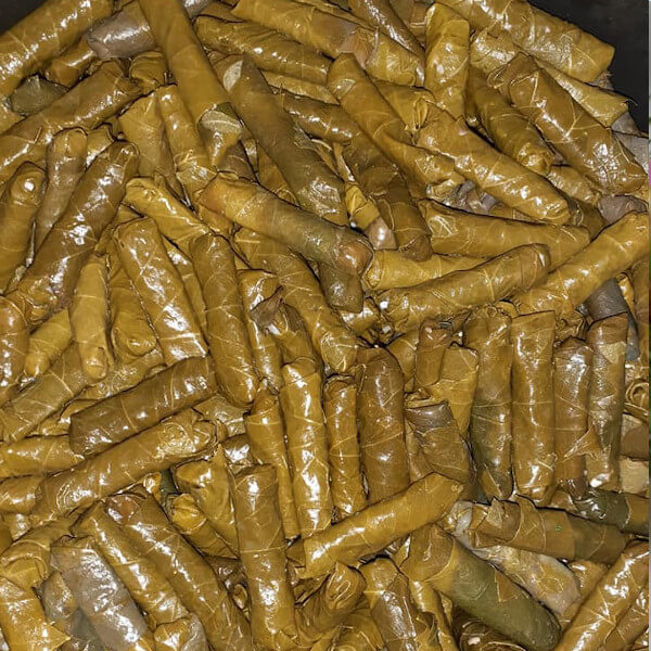 Grape leaves ( cooked ) -2 kilo  for 7 people 