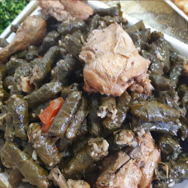 Waraq Dawale with meat (cooked ) - for 5 people 