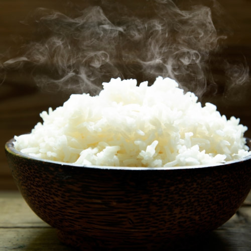 أرز أبيض مبخر