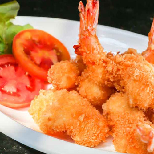 shrimps with crust 