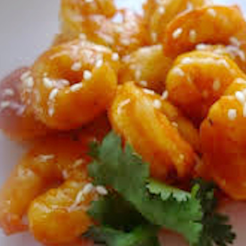 Shrimps with Sesame