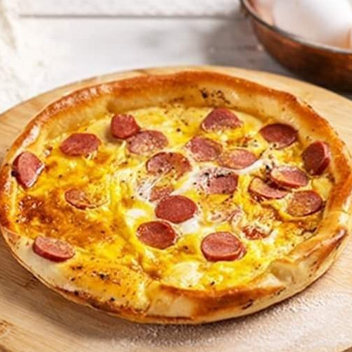 Eggs with pepperoni