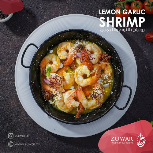 Shrimp with garlic and lemon
