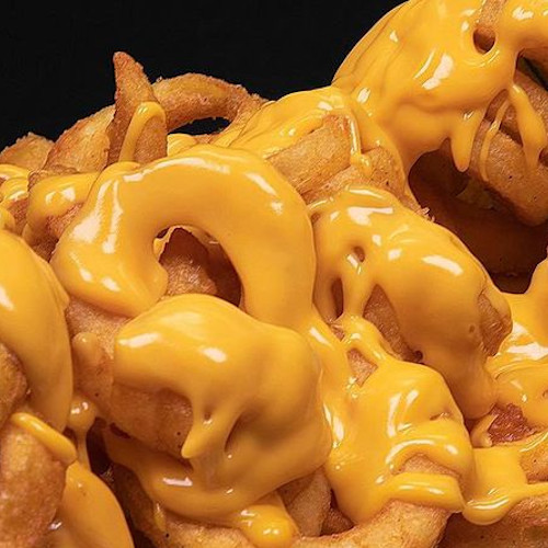 CURLY FRIES WITH CHEESE