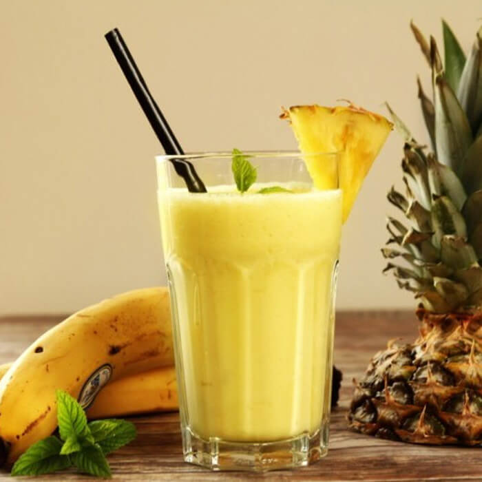 Banana, pineapple and aloe vera