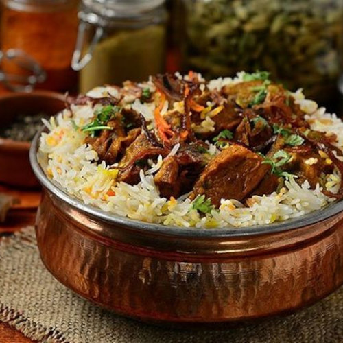 Meat biryani