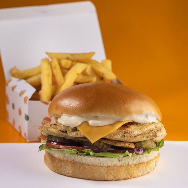 Chicken fillet burger