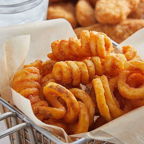 Curly potatoes