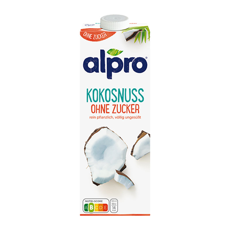 Alpro حليب جوز هند خالي من السكر 1لتر
