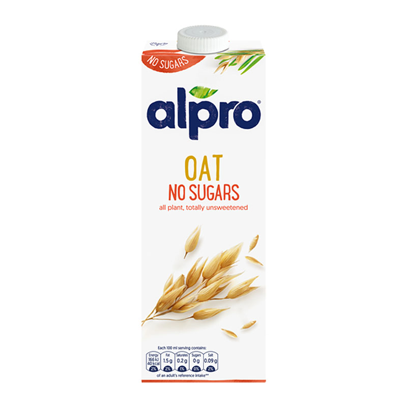 Alpro حليب شوفان خالي من السكر 1لتر