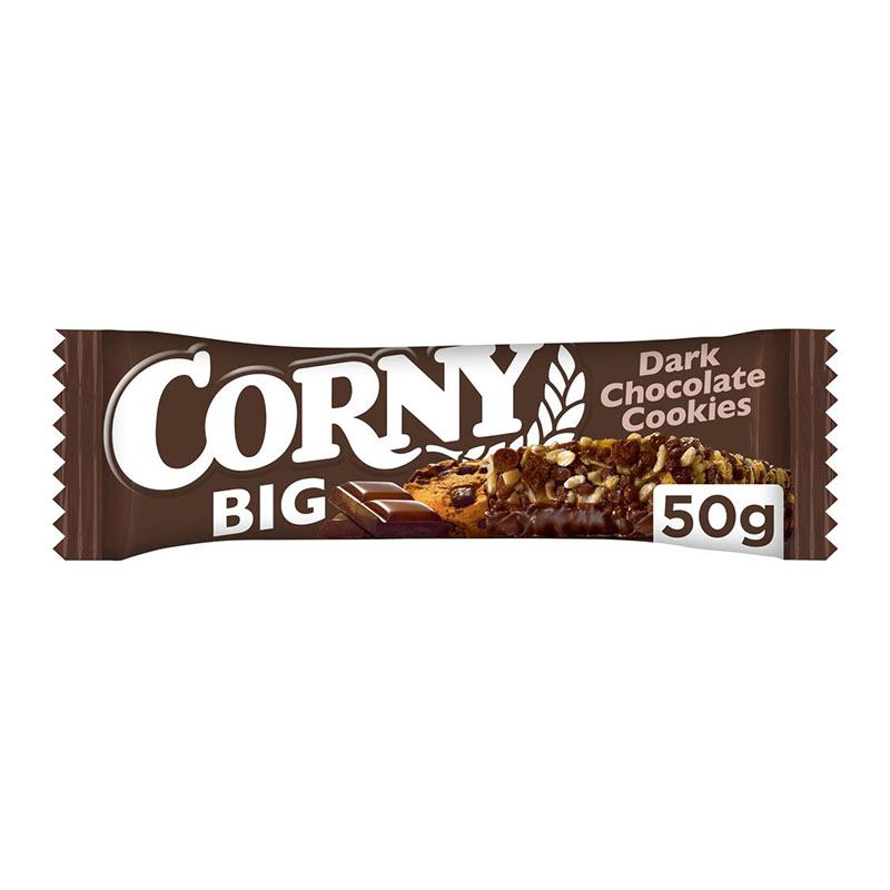 Corny Big بالشوكلاتة الداكنة والكوكيز 50غ