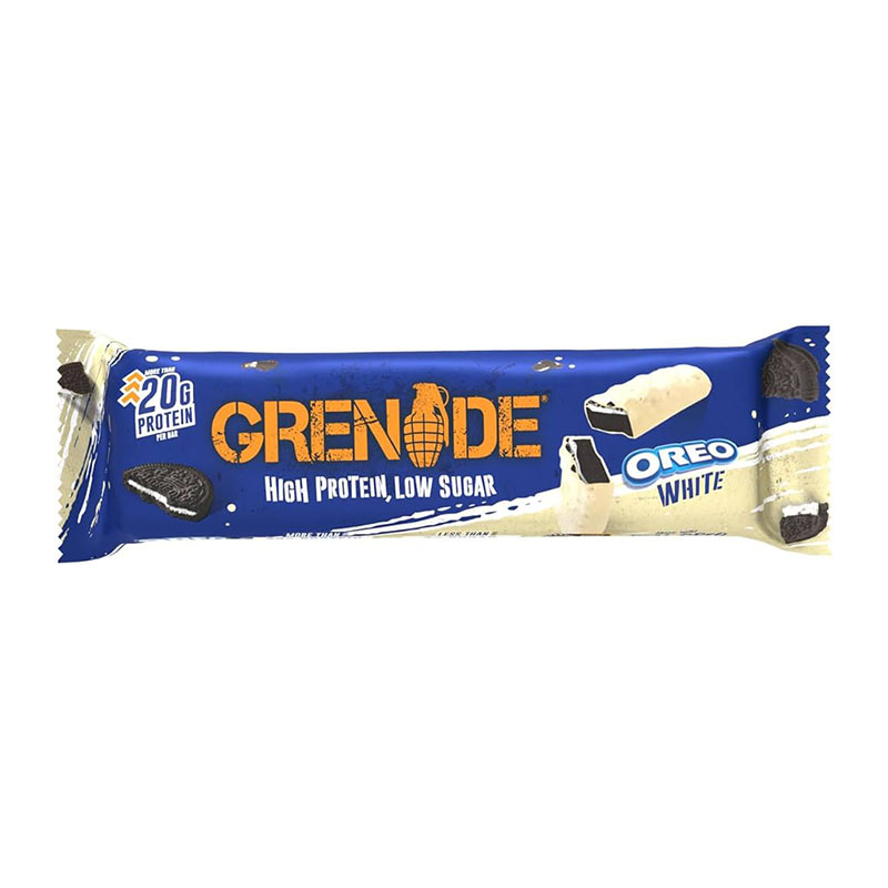 Grenade بروتين بار بطعم الأوريو الأبيض 60غ