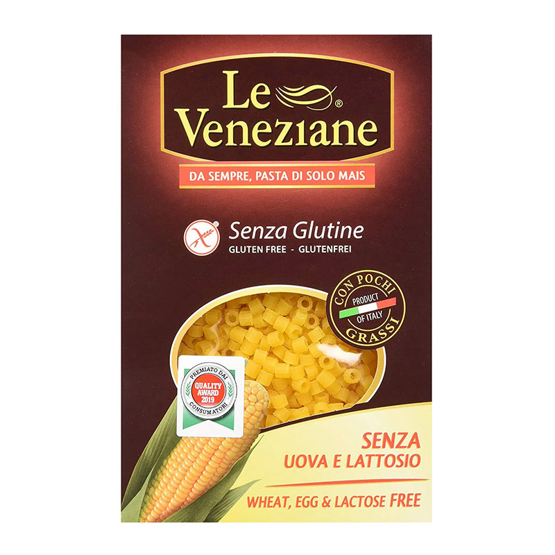 Le Veneziane باستا اسطواني صغير خالية من الغلوتين 250غ