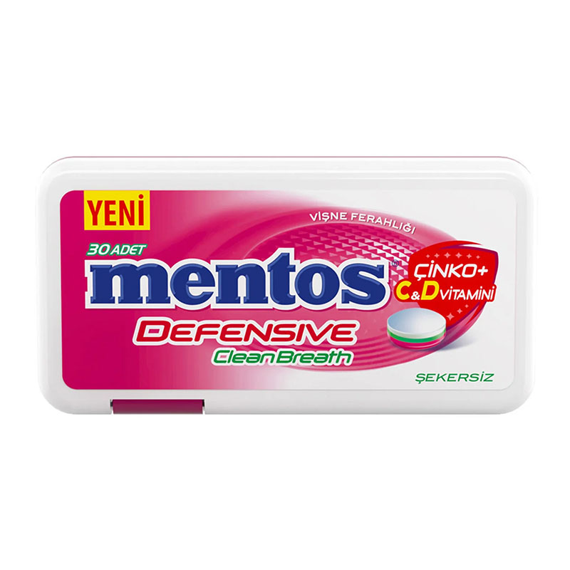 Mentos ملبس منعش بطعم الكرز - بدون سكّر 21غ