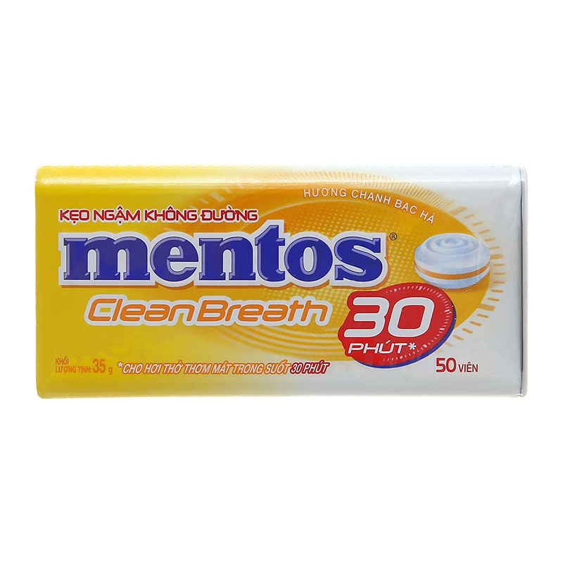 Mentos ملبس منعش بطعم الليمون - بدون سكر 35غ