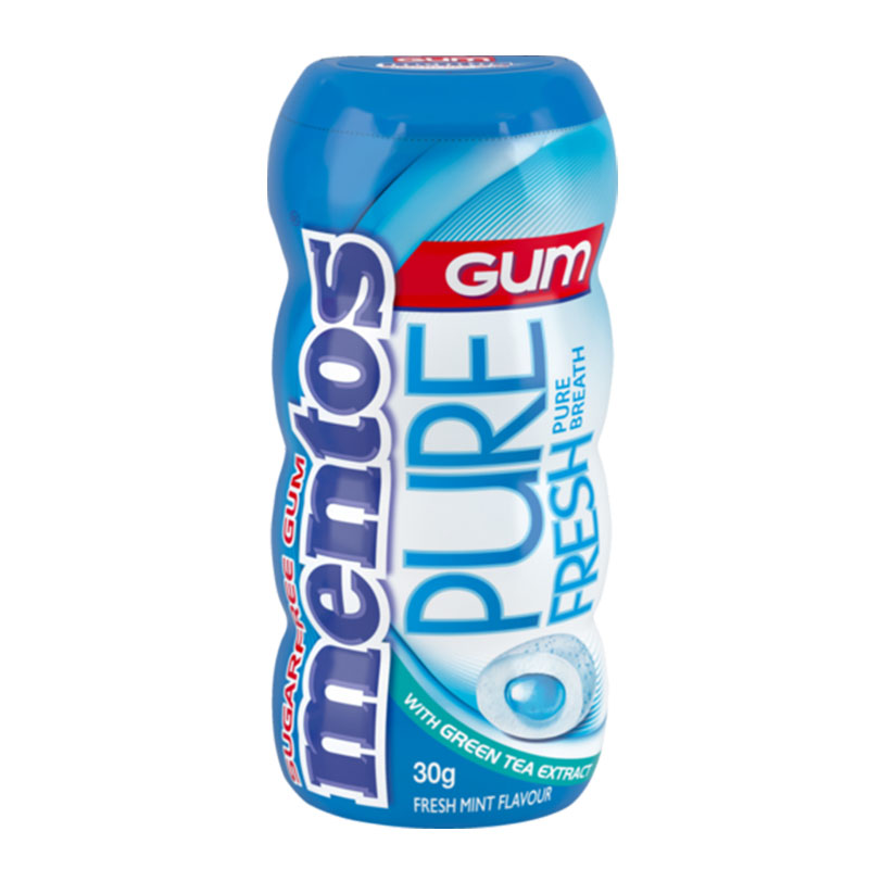 Mentos علكة خالية من السكر بطعم النعنع 30غ