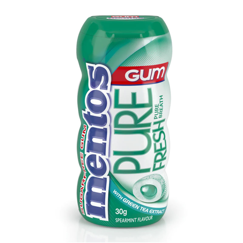 Mentos علكة خالية من السكر بطعم النعنع الاخضر 30غ