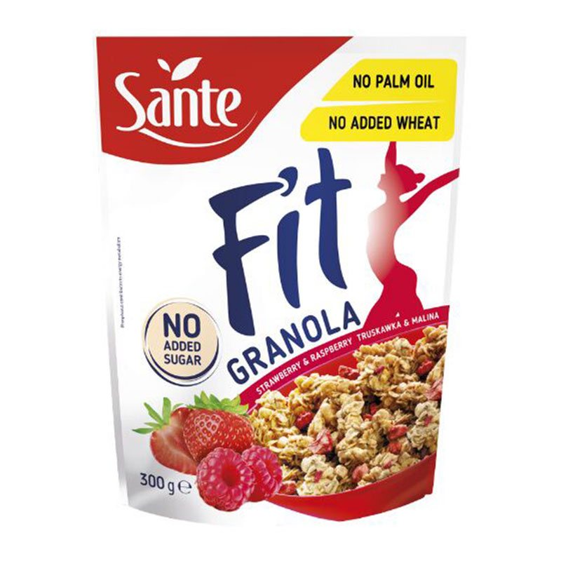 Sante جرانولا بالفراولة والكرز 300غ
