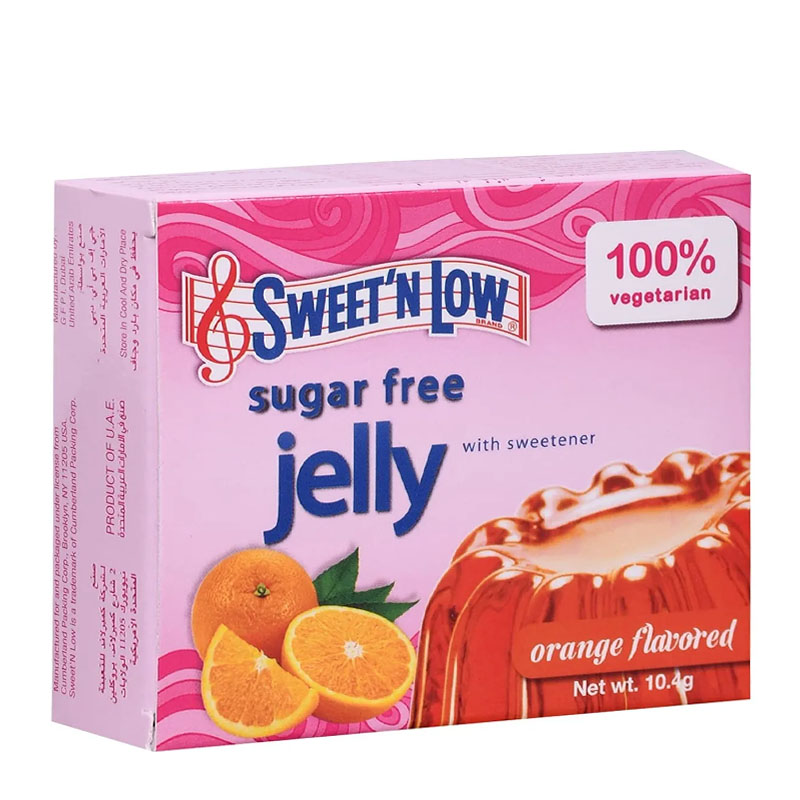 Sweet n Low جيلي خالي من السكر بنكهة البرتقال 10.4غ
