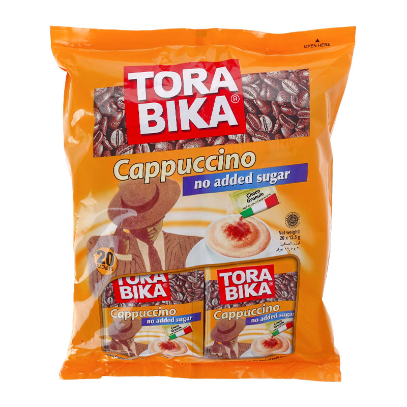 Tora Bika كابوتشينو خالي من السكر 20 كيس