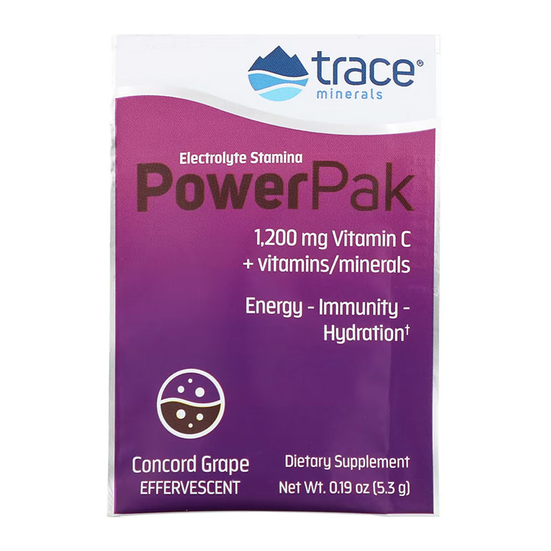 Trace Minerals مشروب فوار بالفيتامينات والإلكترولايتس بطعم العنب 5غ