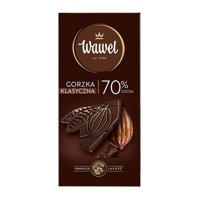 Wawel شوكولاتة داكنة 70? 100غ