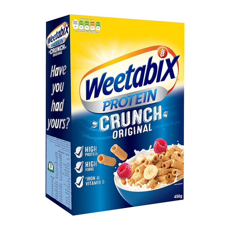 Weetabix سيريال قمح مقرمش عالي البروتين 450غ