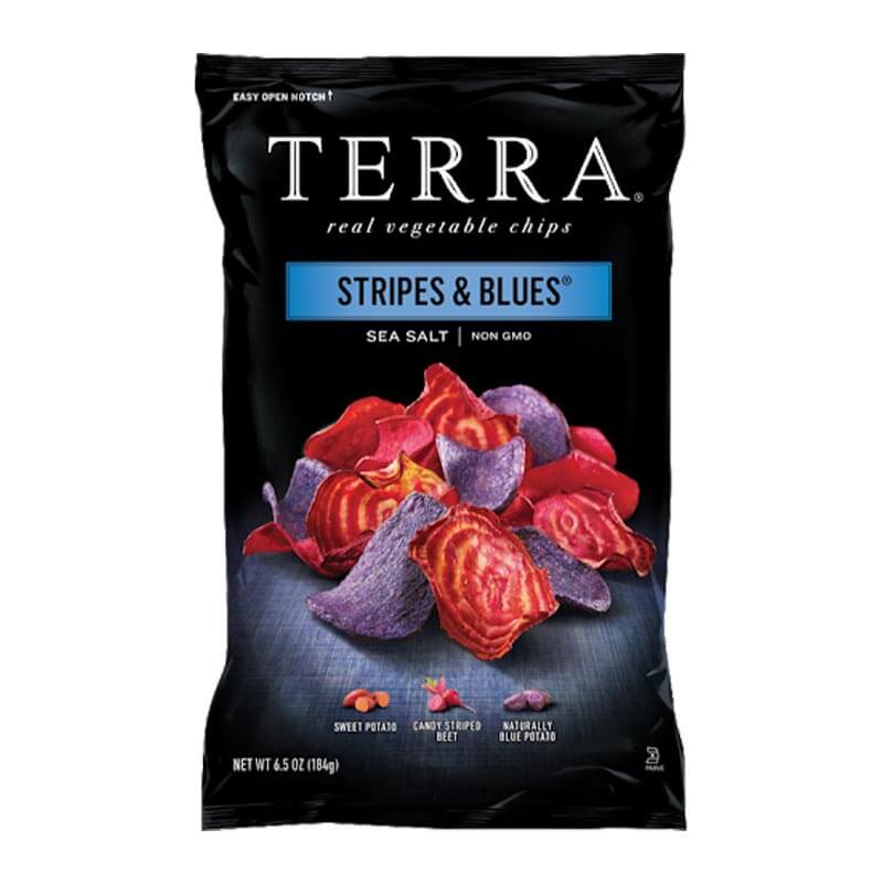 Terra شيبس خضار أزرق وأحمر 110غ