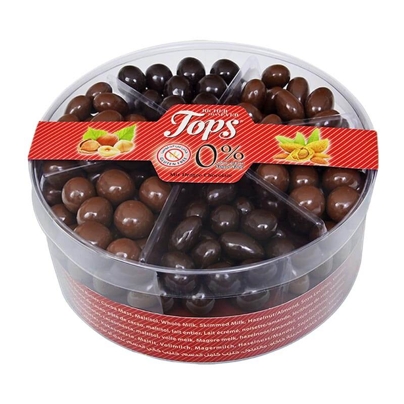 Tops دراجيه لوز وبندق بدون سكر 500غ